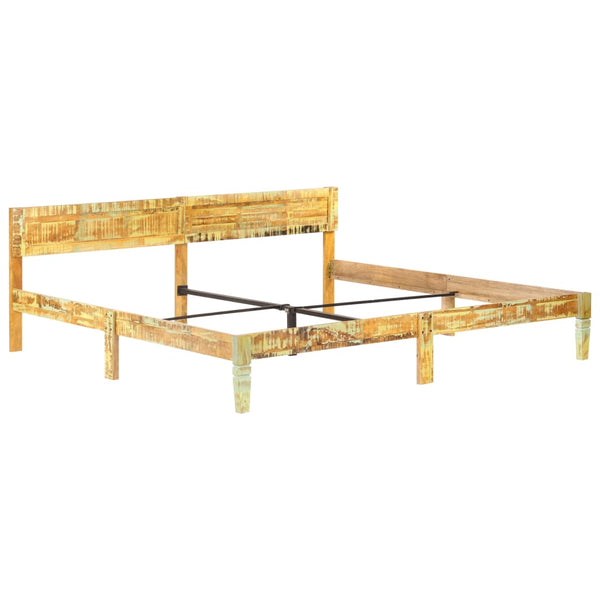 vidaXL Solid Reclaimed Wood Bed 200x200 cm