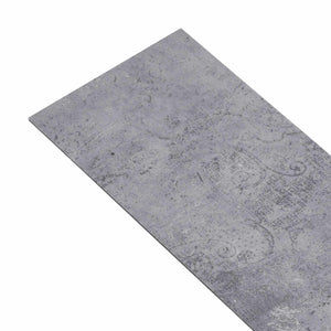 vidaXL Flooring Planks 36 pcs Cement Grey 5.02 m² PVC