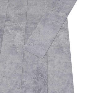 vidaXL Flooring Planks 36 pcs Cement Grey 5.02 m² PVC