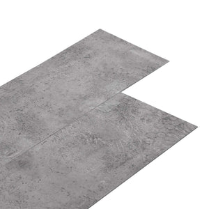 vidaXL Flooring Planks 36 pcs Cement Brown 5.02 m² PVC