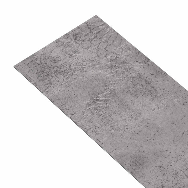 vidaXL Flooring Planks 36 pcs Cement Brown 5.02 m² PVC