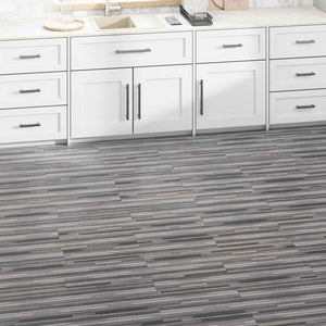 vidaXL Flooring Planks 5.02 m² 36 pcs PVC Striped Grey