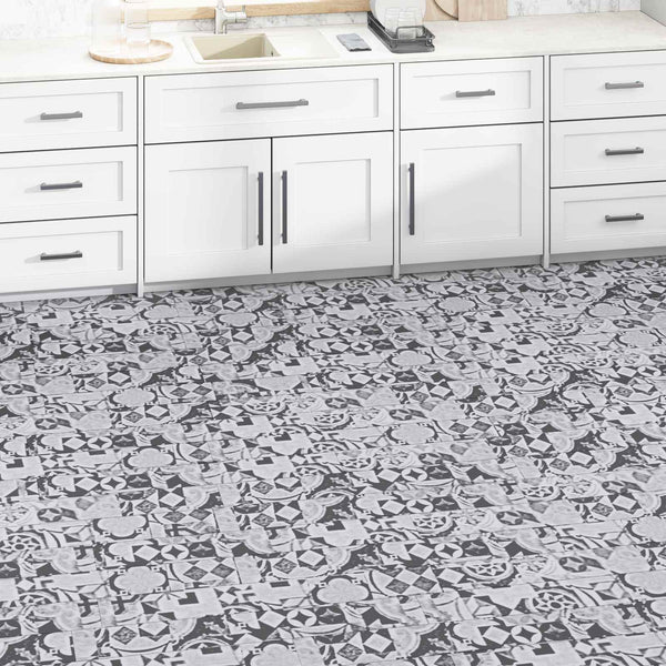 vidaXL Flooring Planks 5.02 m² 36 pcs PVC Grey Pattern