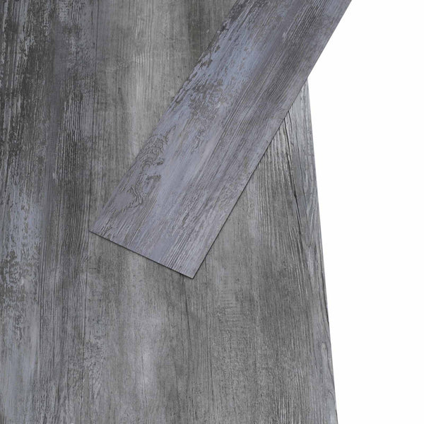Selbstklebende Bodenplanken Grau 5,26 m²