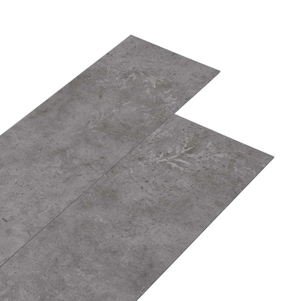 Betongraue PVC Bodenplanken, 36 Stk. 5,02 m²