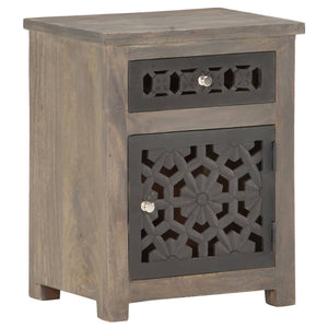 vidaXL Nightstand 40x30x50 cm Solid Mango Wood