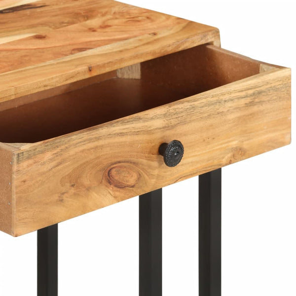 vidaXL U-Shaped Side Table 45x30x61 cm Solid Acacia Wood