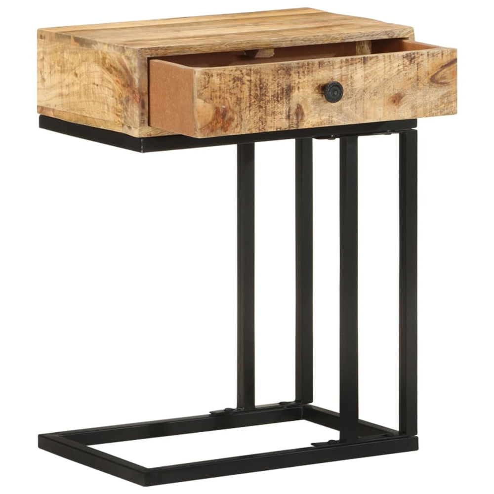 vidaXL Side Table U-shaped 45x30x61 cm Solid Mango Wood