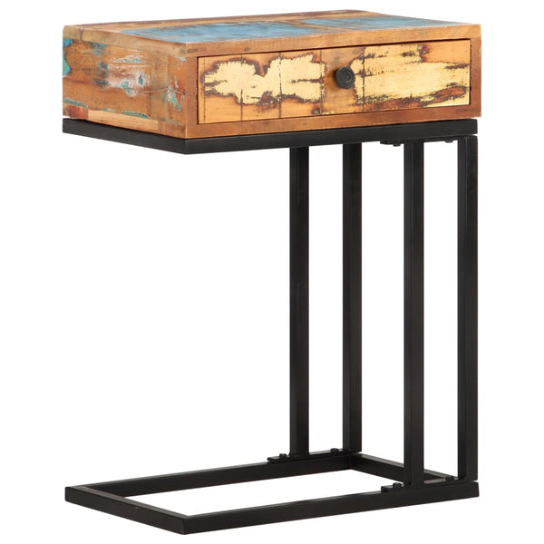 vidaXL U-Shaped Side Table 45x30x61 cm Recycled Solid Wood