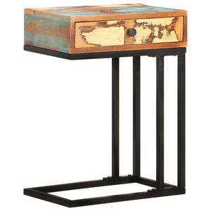 vidaXL U-Shaped Side Table 45x30x61 cm Recycled Solid Wood