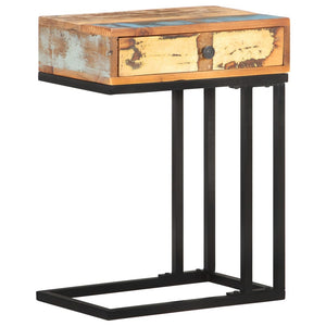 vidaXL U-Shaped Side Table 45x30x61 cm Recycled Solid Wood