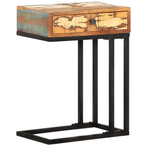 vidaXL U-Shaped Side Table 45x30x61 cm Recycled Solid Wood