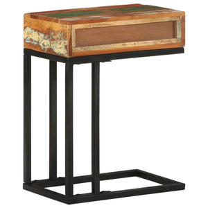 vidaXL U-Shaped Side Table 45x30x61 cm Recycled Solid Wood