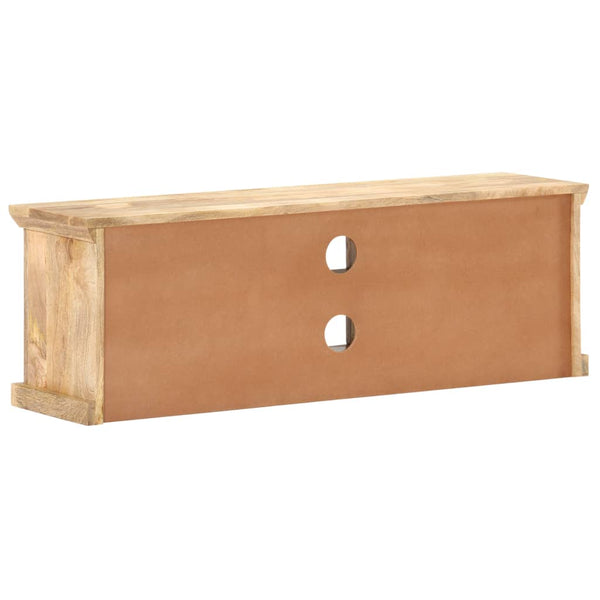 vidaXL TV Cabinet with Steel Doors 120x30x40 cm Solid Mango Wood