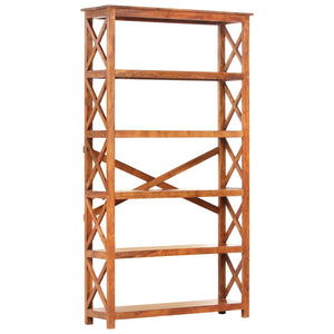 vidaXL Bookcase 100x30x180 cm Solid Wood with Honey Finish