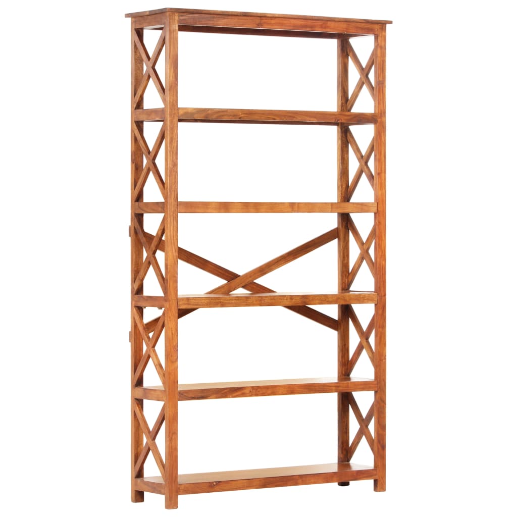 vidaXL Bookcase 100x30x180 cm Solid Wood with Honey Finish