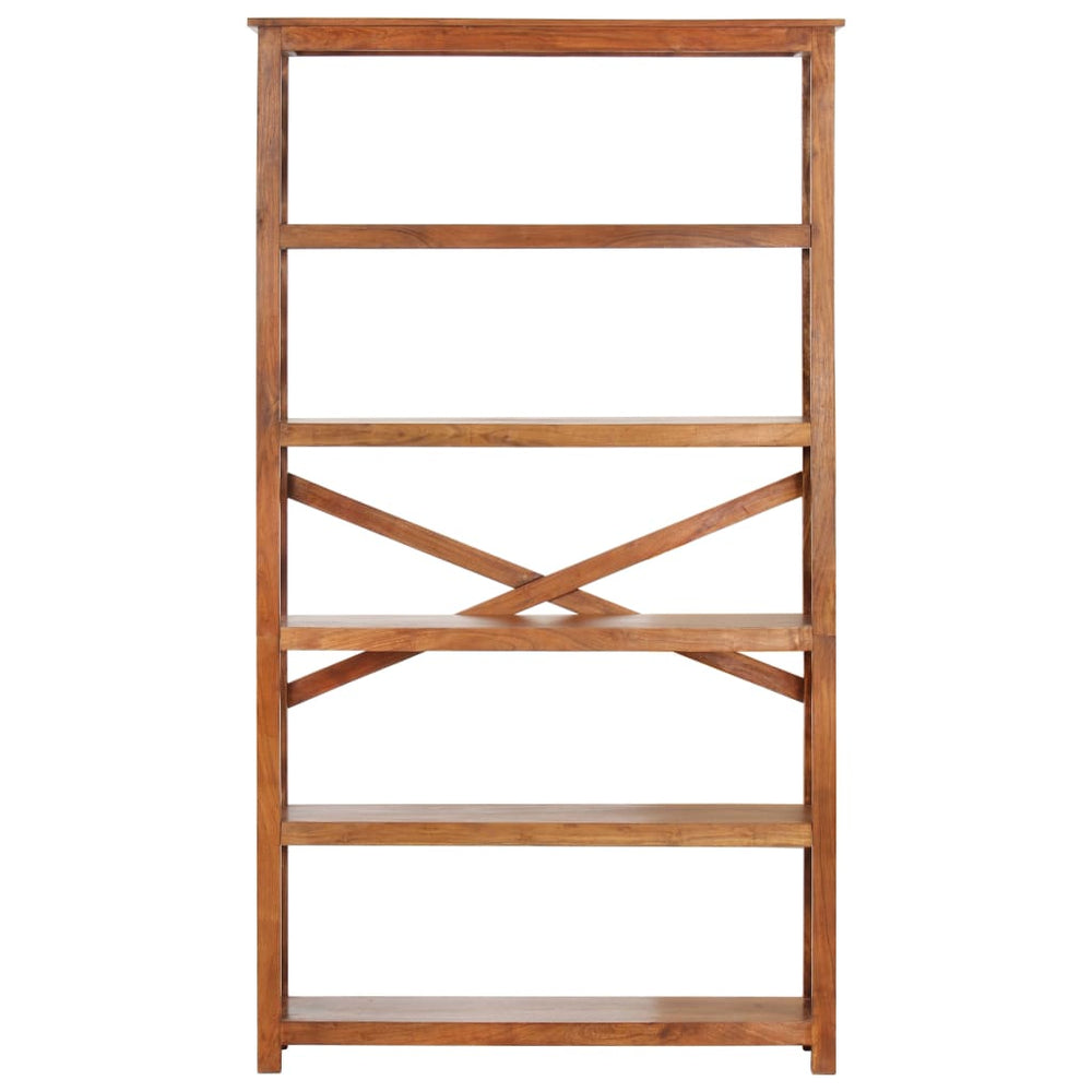 vidaXL Bookcase 100x30x180 cm Solid Wood with Honey Finish