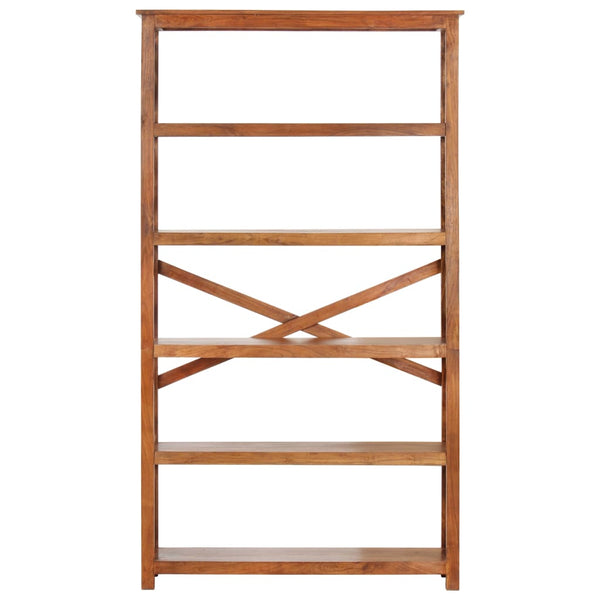 vidaXL Bookcase 100x30x180 cm Solid Wood with Honey Finish