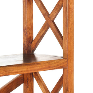 vidaXL Bookcase 100x30x180 cm Solid Wood with Honey Finish