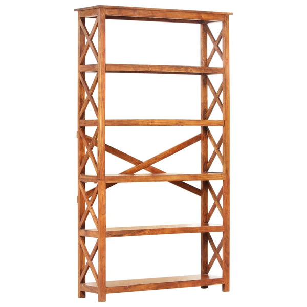 vidaXL Bookcase 100x30x180 cm Solid Wood with Honey Finish