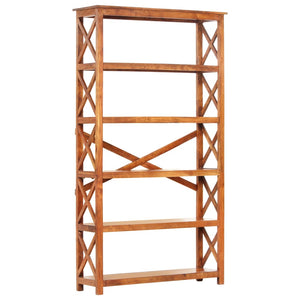 vidaXL Bookcase 100x30x180 cm Solid Wood with Honey Finish