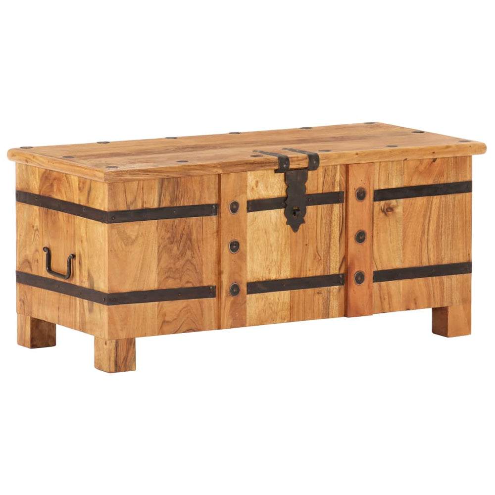 vidaXL Storage Box 90x40x40 cm Solid Acacia Wood