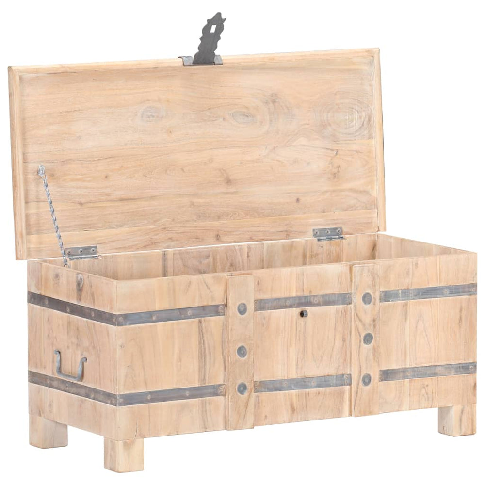 vidaXL Storage Chest 90x40x40 cm Solid Acacia Wood