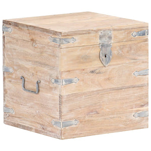 vidaXL Trunk 40x40x40 cm Solid Acacia Wood