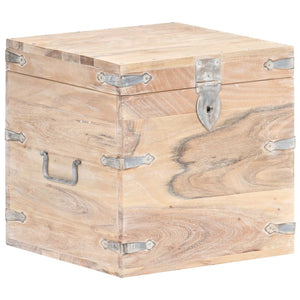 vidaXL Trunk 40x40x40 cm Solid Acacia Wood