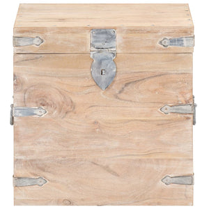 vidaXL Trunk 40x40x40 cm Solid Acacia Wood