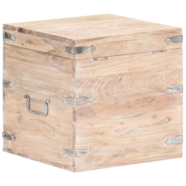 vidaXL Trunk 40x40x40 cm Solid Acacia Wood