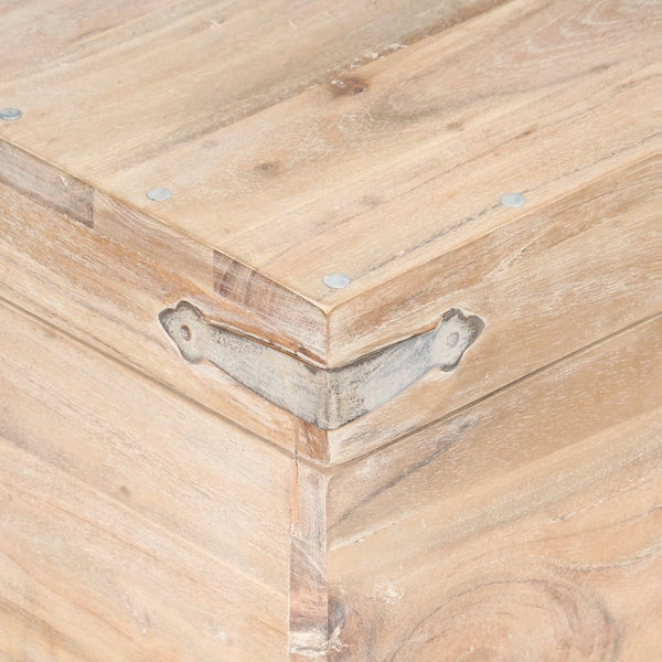 vidaXL Trunk 40x40x40 cm Solid Acacia Wood