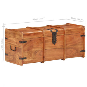 vidaXL Storage Chest 90x40x40 cm Solid Acacia Wood