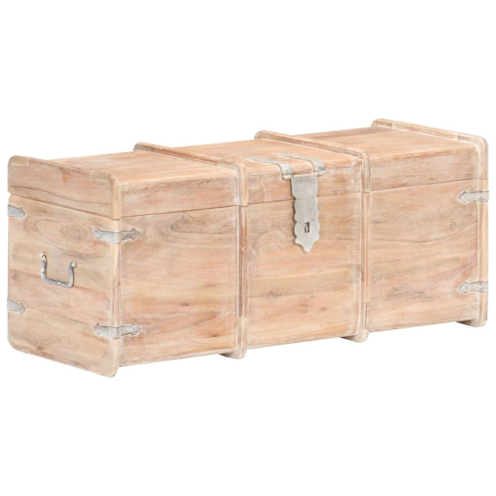 vidaXL Solid Acacia Wood Storage Chest 90x40x40 cm