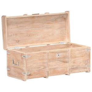 vidaXL Solid Acacia Wood Storage Chest 90x40x40 cm