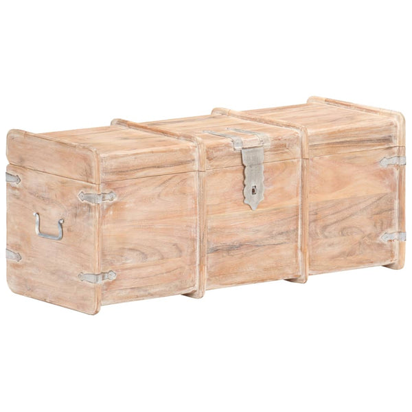 vidaXL Solid Acacia Wood Storage Chest 90x40x40 cm