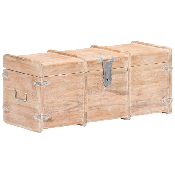 vidaXL Solid Acacia Wood Storage Chest 90x40x40 cm