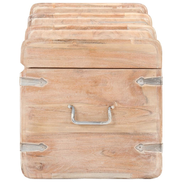 vidaXL Solid Acacia Wood Storage Chest 90x40x40 cm