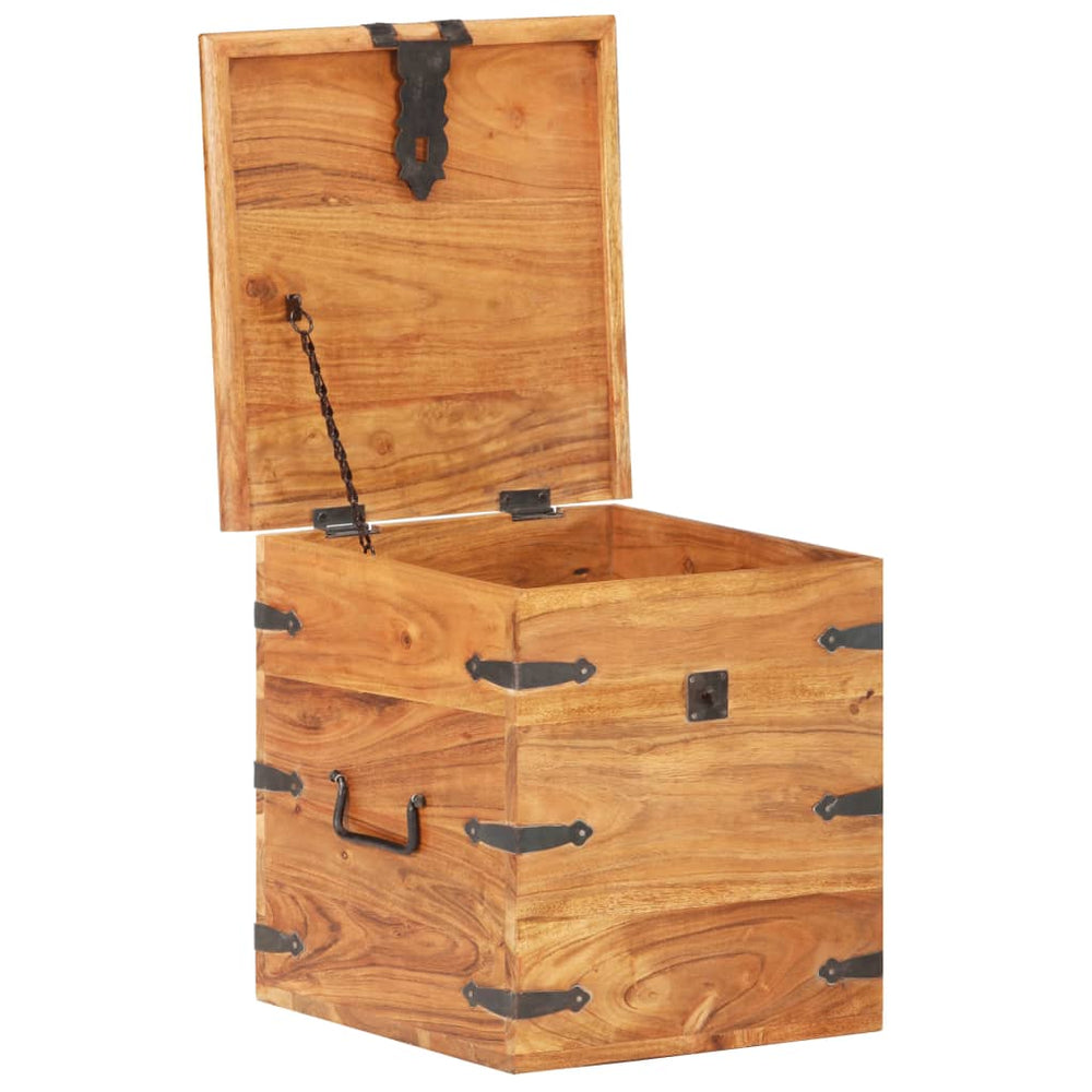 vidaXL Storage Chest 40x40x40 cm Solid Acacia Wood