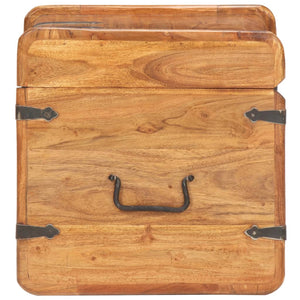 vidaXL Storage Chest 40x40x40 cm Solid Acacia Wood