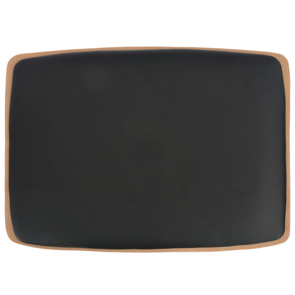 vidaXL Bar Stools 6 pcs Black Faux Leather
