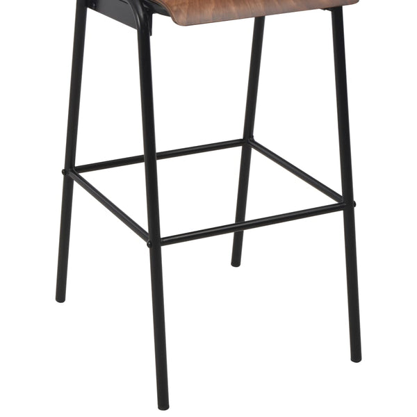 vidaXL Bar Stools 6 pcs Solid Plywood Steel