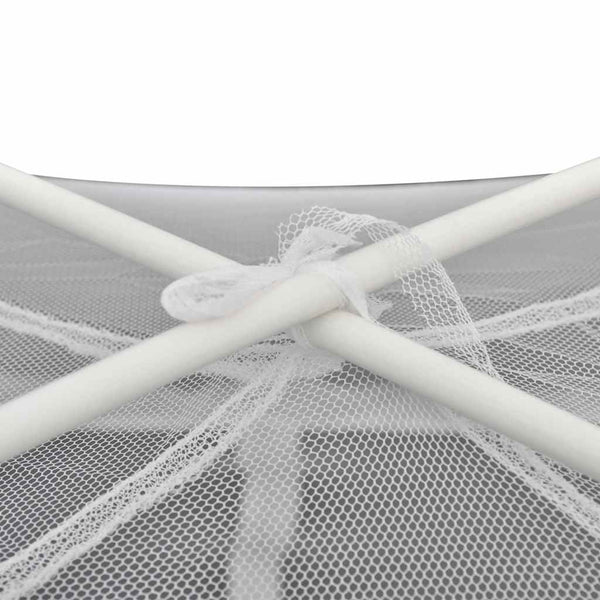 vidaXL Camping Tent 200x120x130 cm Fiberglass White