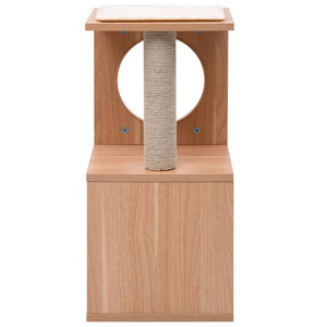 vidaXL Cat Scratching Post with Sisal Scratch Mat 60 cm