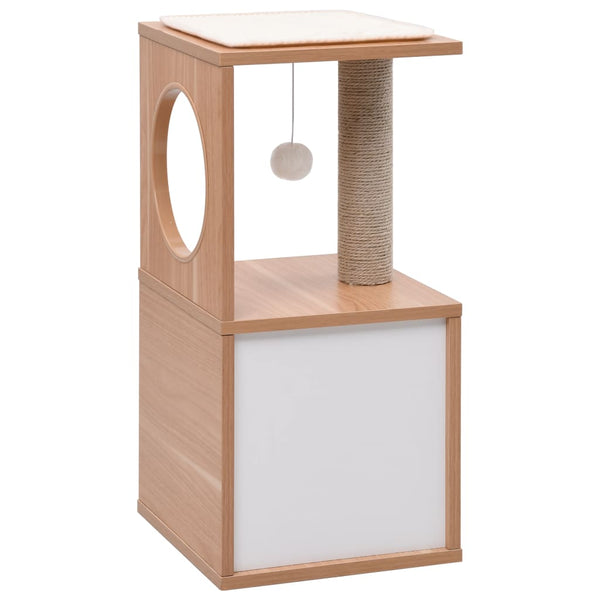 vidaXL Cat Scratching Post with Sisal Scratch Mat 60 cm