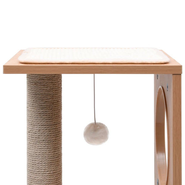 vidaXL Cat Scratching Post with Sisal Scratch Mat 60 cm