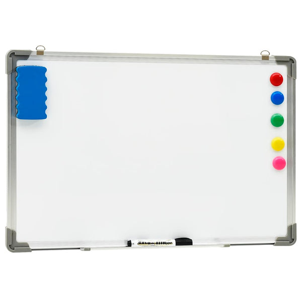 vidaXL Magnetic Whiteboard White 60 x 40 cm Steel