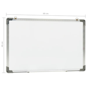 vidaXL Magnetic Whiteboard White 60 x 40 cm Steel