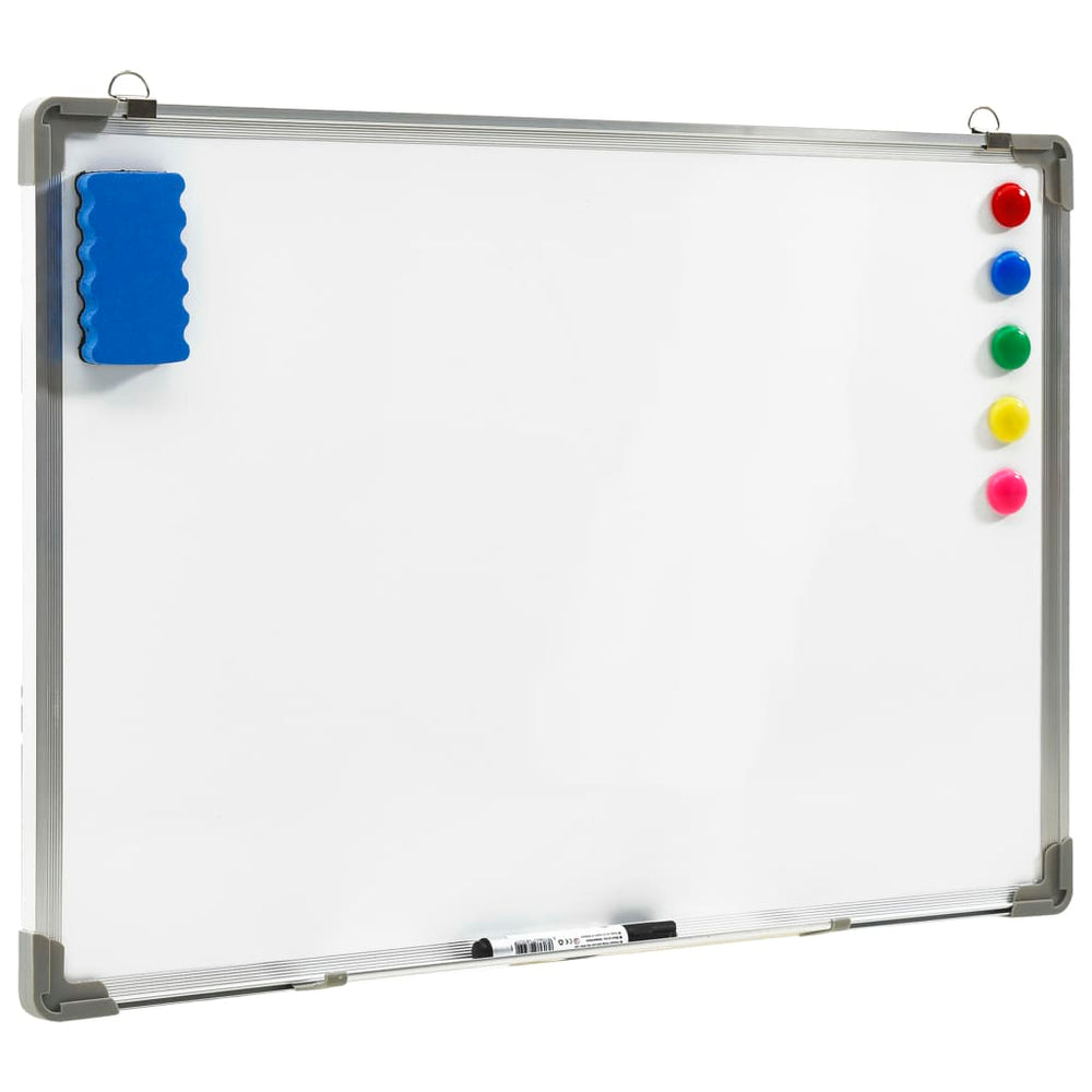 vidaXL Magnetic Whiteboard White 70 x 50 cm Steel