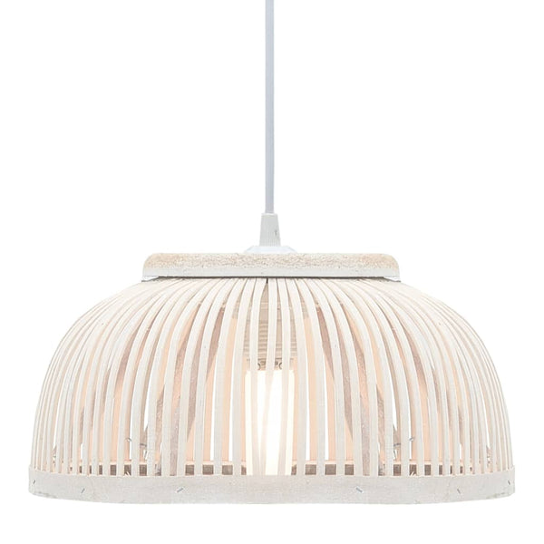 vidaXL Pendant Lamp Bamboo 40W 34x14.5 cm Half Round E27